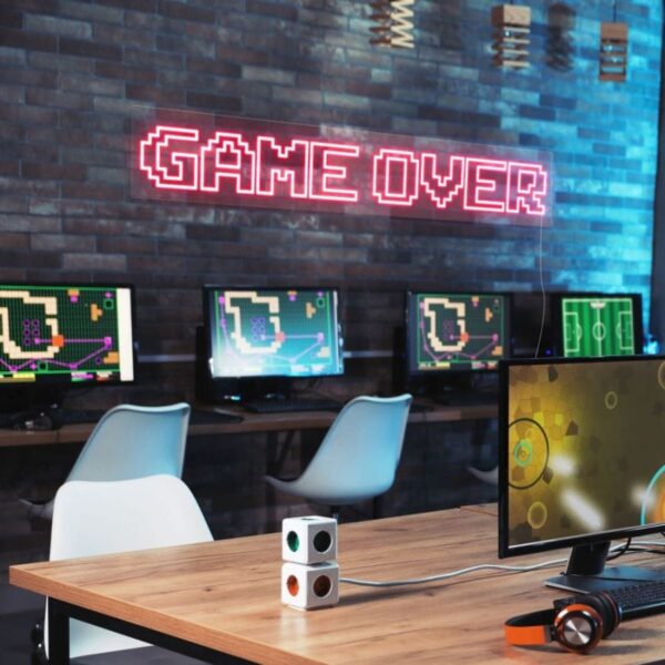 Game Over Neon Sign