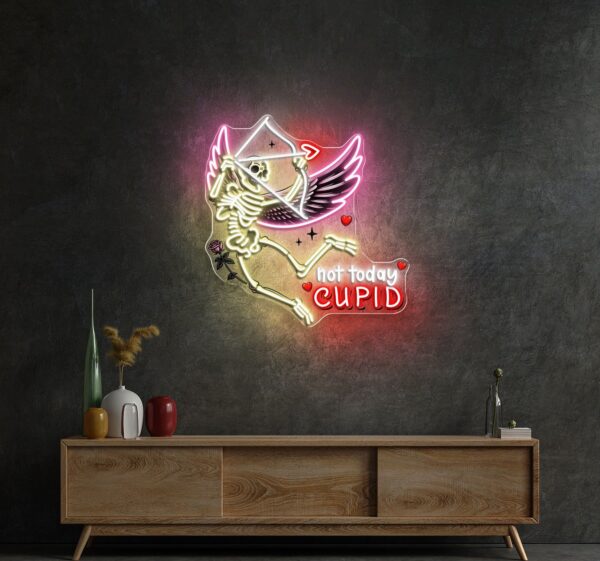 Fleshless Cupid, Endless Love Best Gift For Valentine Neon Sight Light Artwork